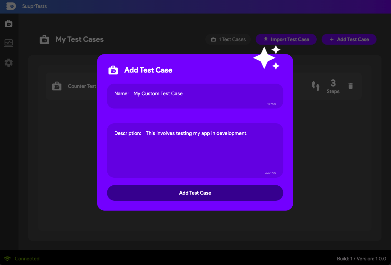 Adding a Test Case