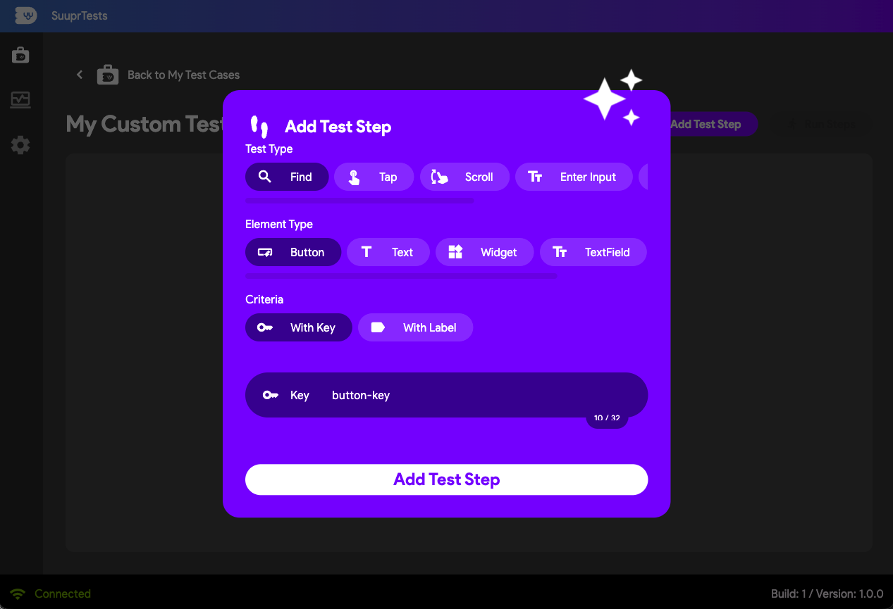 Find Button with Key