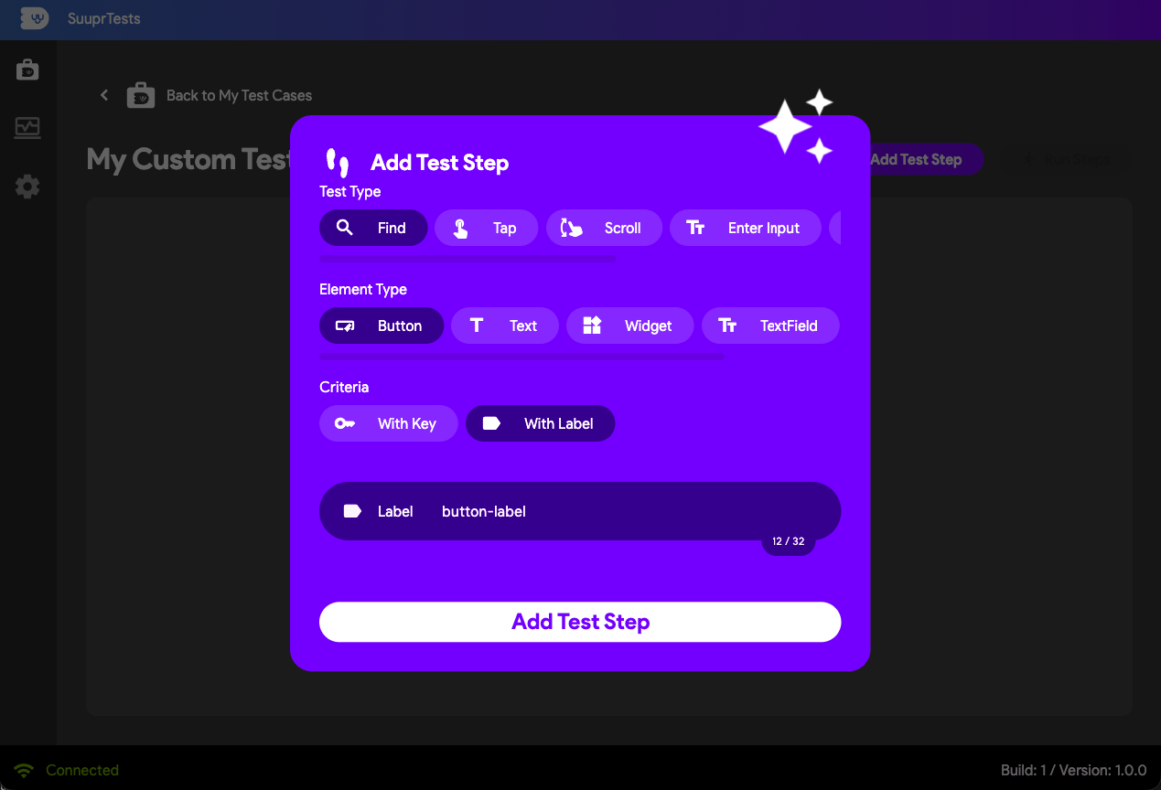 Find Button with Label