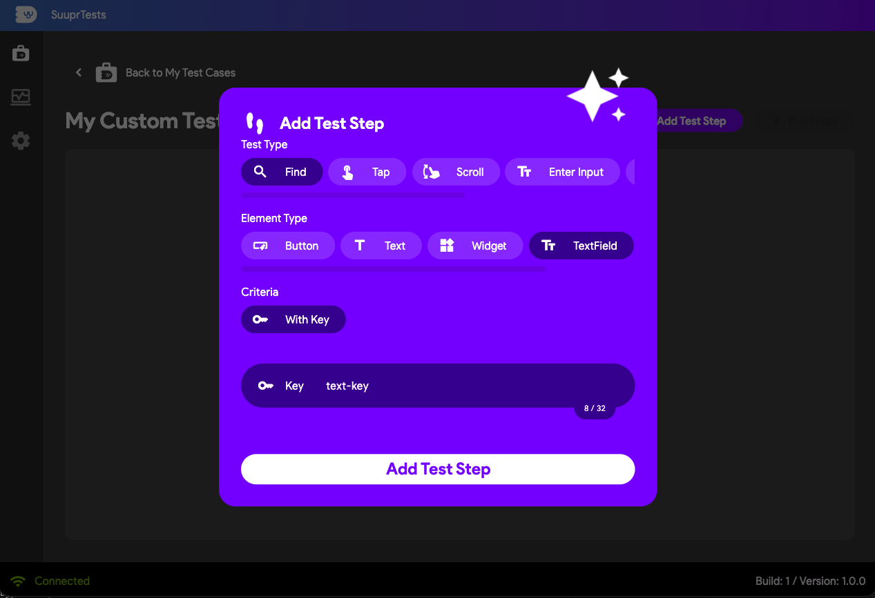 Find TextField with Key