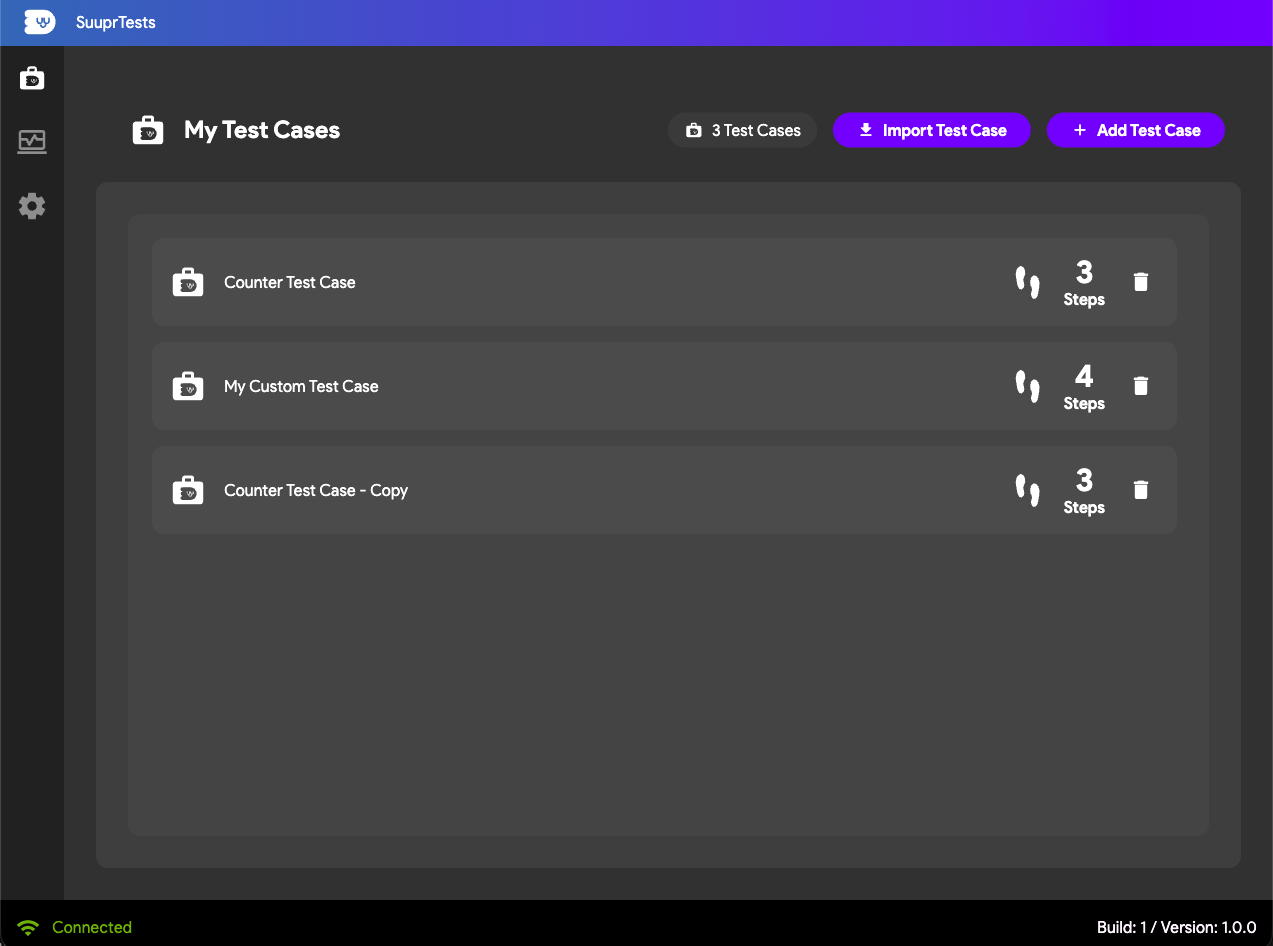 Importing Test Case Step 3